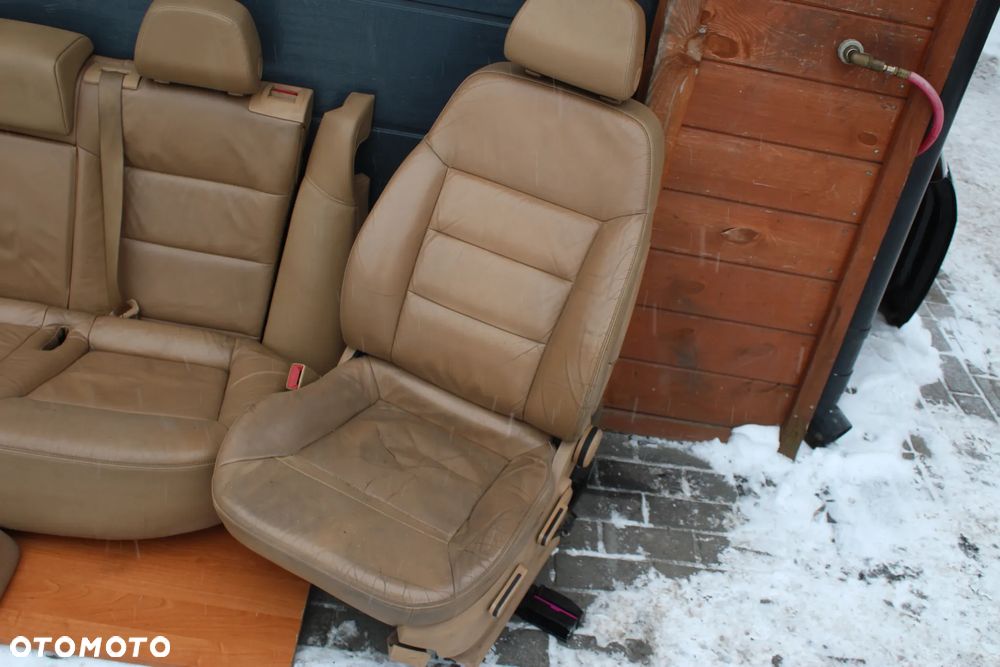 FOTELE PRZÓD FOTELE TYŁ BOCZKI PODŁOKIETNIK GRZANE PRZYCISKI PODGRZEWANIA OPEL VECTRA C KOMBI SKÓRA JASNA EUROPA - 2