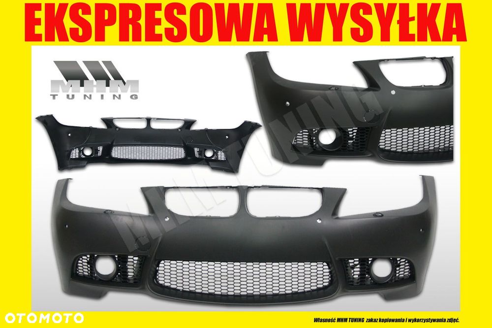 Zderzak Przod kpl Kratki Spryski PDC M3look Bmw 3 e90 e91 Lift FL LCi - 4