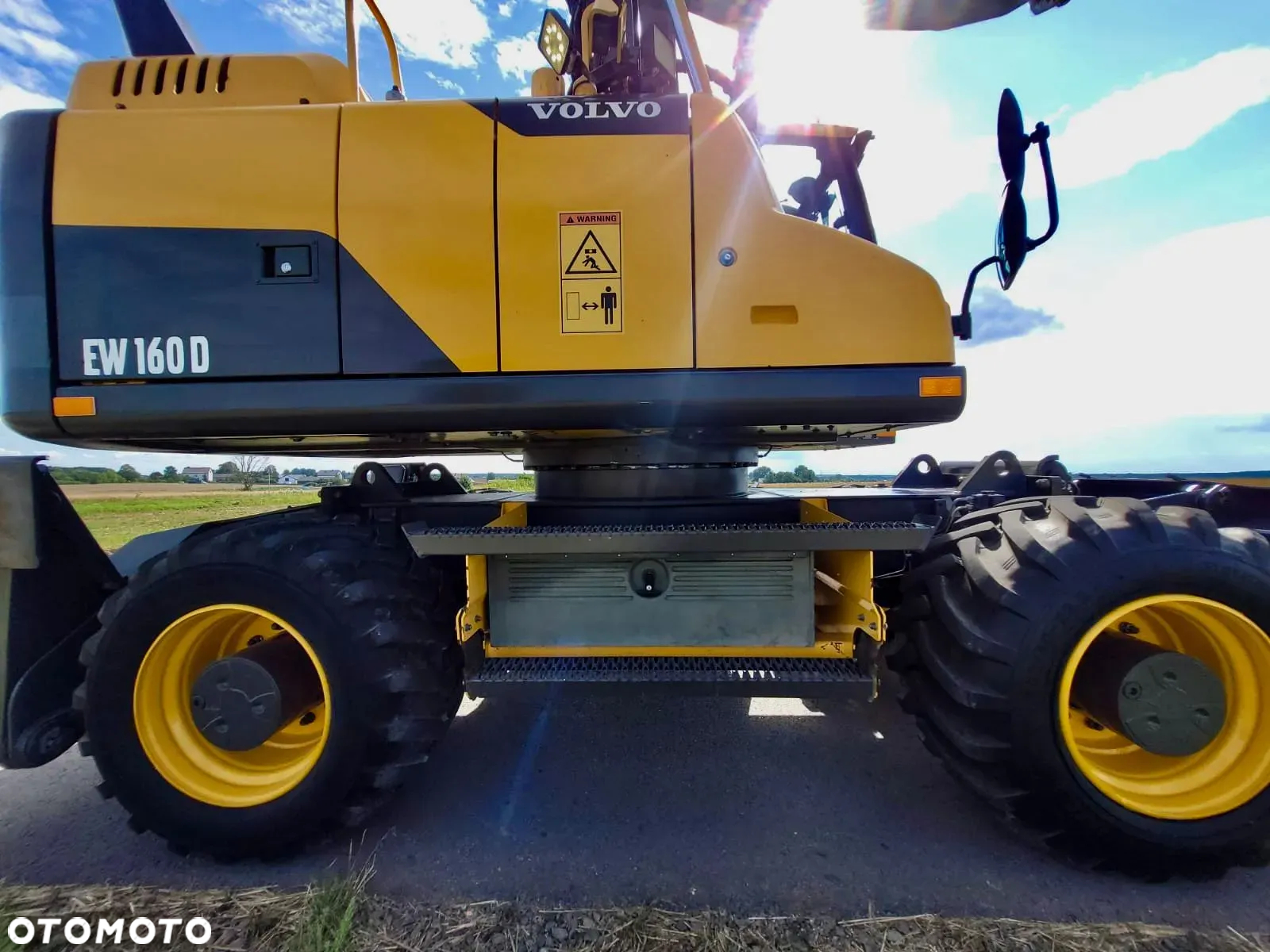 Volvo EW 160 D  Koparka Kołowa, Rototilt Rotator, 4 ŁYZKI Pług, Podpory - 38
