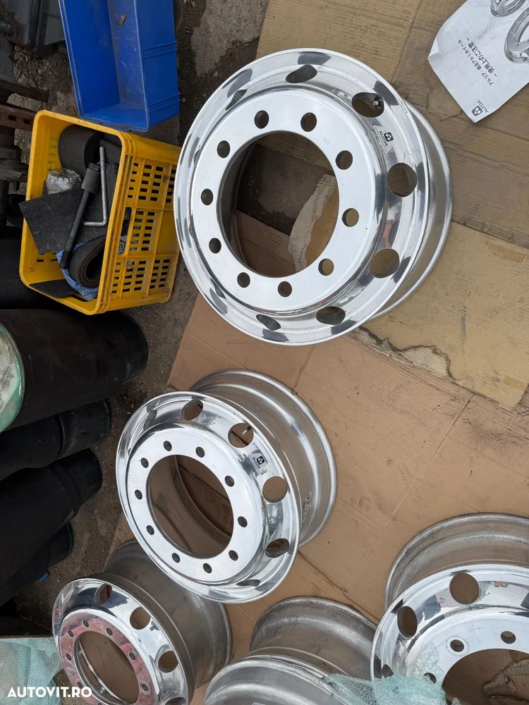 Janta Camion Autobuz ALCOA 22.5 Aluminiu NICHELAT NOU Noi - 5