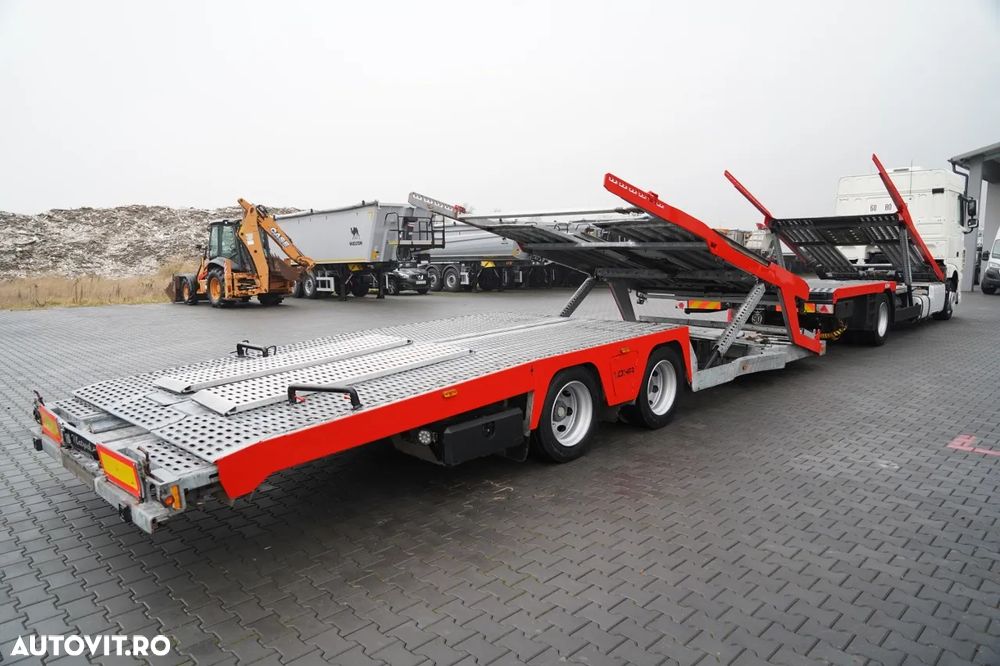 DAF XF 480 / LORA / LOHR / 16,5 M / 4 AUTOUTILE DE LIVRARE / 6 VEHICULE / AER CONDIȚIONAT PENTRU PARCARE / EURO 6 - 4