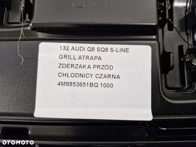 audi q8 sq8 4m s-line grill atrapa zderzaka przód chłodnicy czarna 4m8853651bq - 8