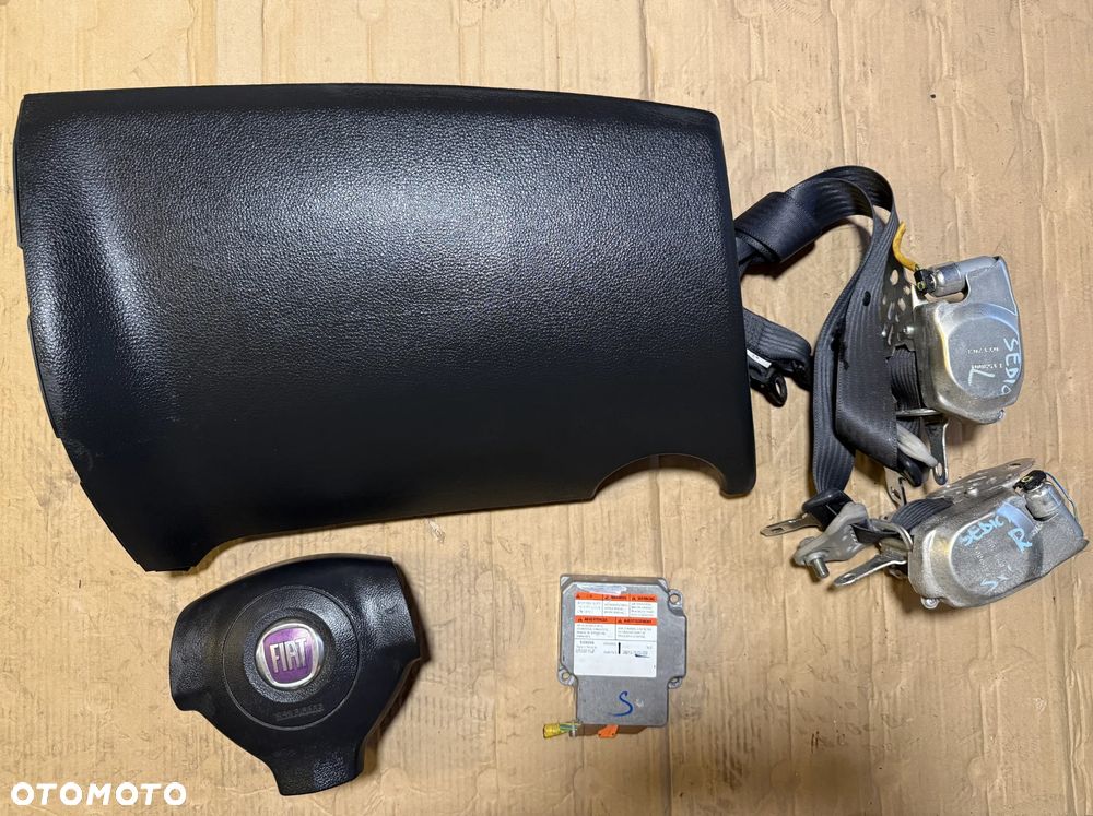 Zestaw Airbag poduszki pasy sensor Fiat Sedici 7391079J10 OE