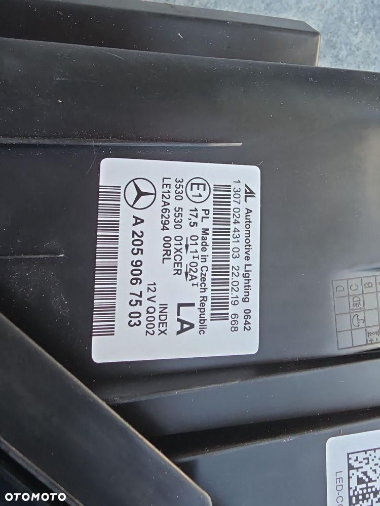 MERCEDES C KLASA 205 Lampy przód Full Led Performance 2059067503 2059067403 - 12