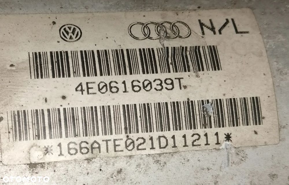 AUDI A8 D3 03r 3.0 V6 AMORTYZATOR PNEUMATYCZNY PRAWY PRZÓD 4E0616039T - 2
