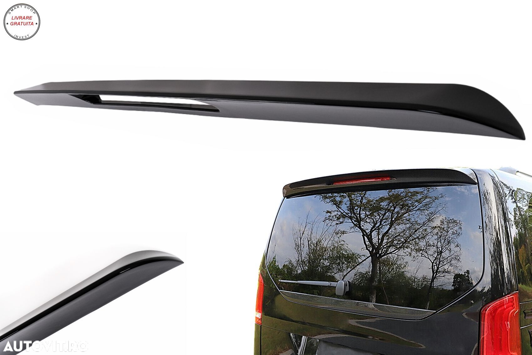 Eleron Luneta Mercedes V-Class W447 (2014-04.2024) EQV (2020-) Negru Lucios- livrare gratuita - 1