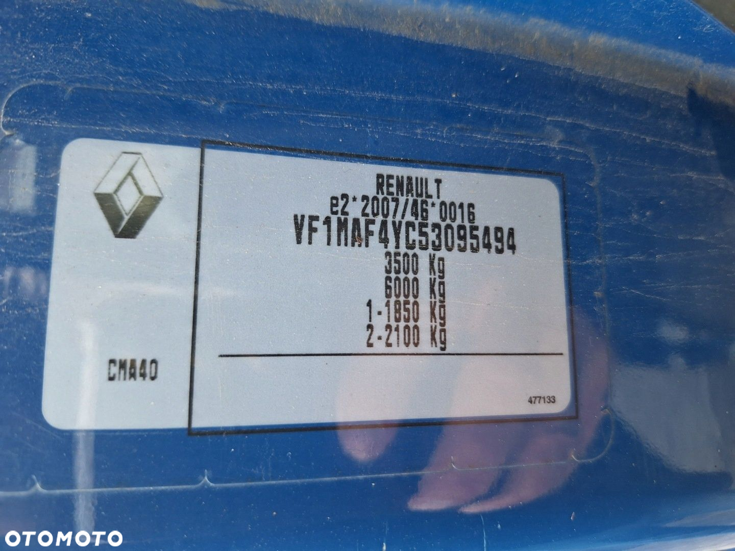 MASTER 3 III MOVANO B NV400 KONSOLA PRZEKŁADKA DESKA MAGLOWNICA AC 2010- - 4