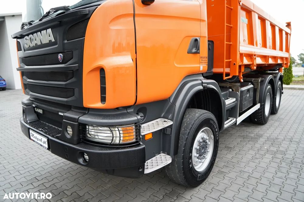 Scania G 440 / 6x6 / BASCULĂ TRIPLU / 2X HIDRODROBOOTS / BOARDMATIC / 100% ANVELOPE / MANUALĂ - 17