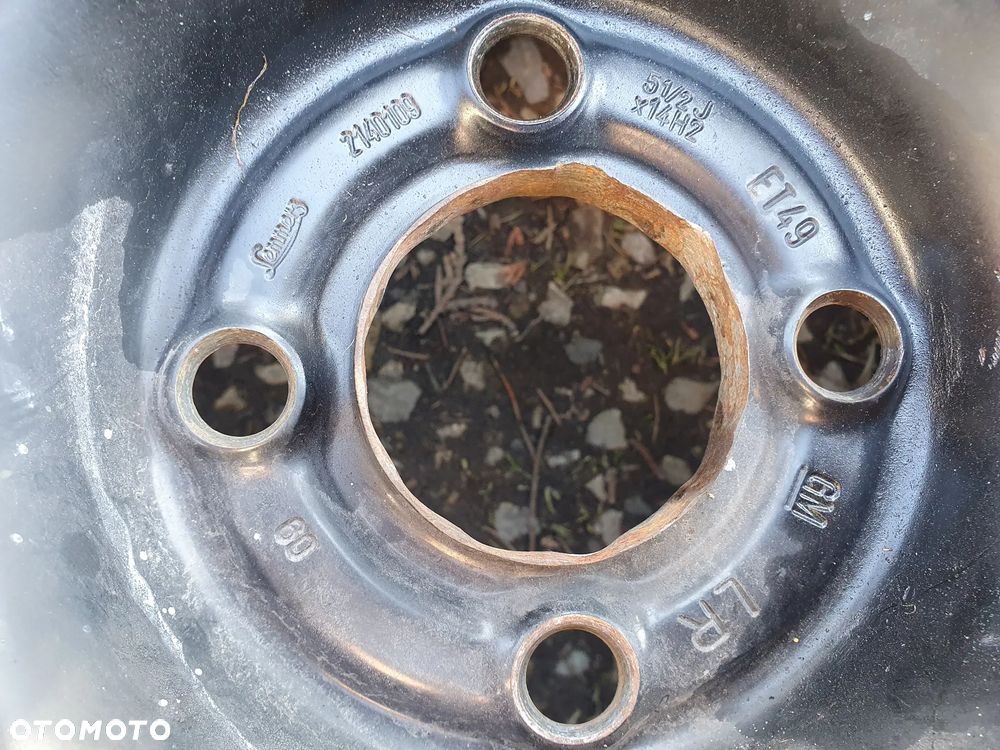 OPEL R14 4x100 ORYGINALNA FELGA OPONA LETNIA 175/65/R14 7.1mm KOŁO ZAPASOWE 14 5.5J ET49 OTWÓR 56.5mm 2140109 - 5