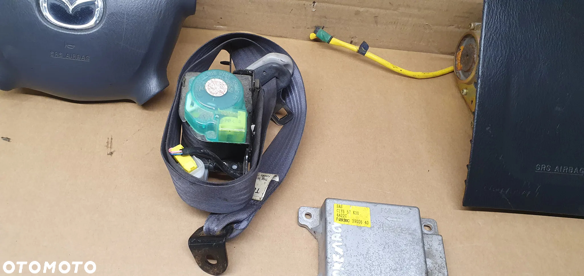 Zaślepka konsoli poduszki pasy AIRBAG zestaw naprawczy Mazda Premacy - 4