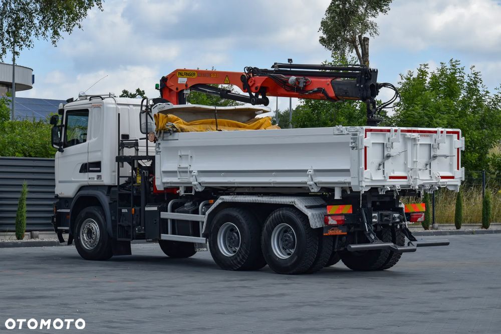 Scania G410 / 6x4 / EURO 6 / HDS PALFINGER PK 17.001 / WYSUW x3 / ROTATOR / CHYWTAK / STEROWANIE RADIOWE / WYWROTKA / HYDROBURTA / AUTOMAT / KAMERA COFANIA / NAWIGACJA / HAK / NISKI PRZEBIEG / 2017 / SERWISOWANY / SPROWADZONY - 5