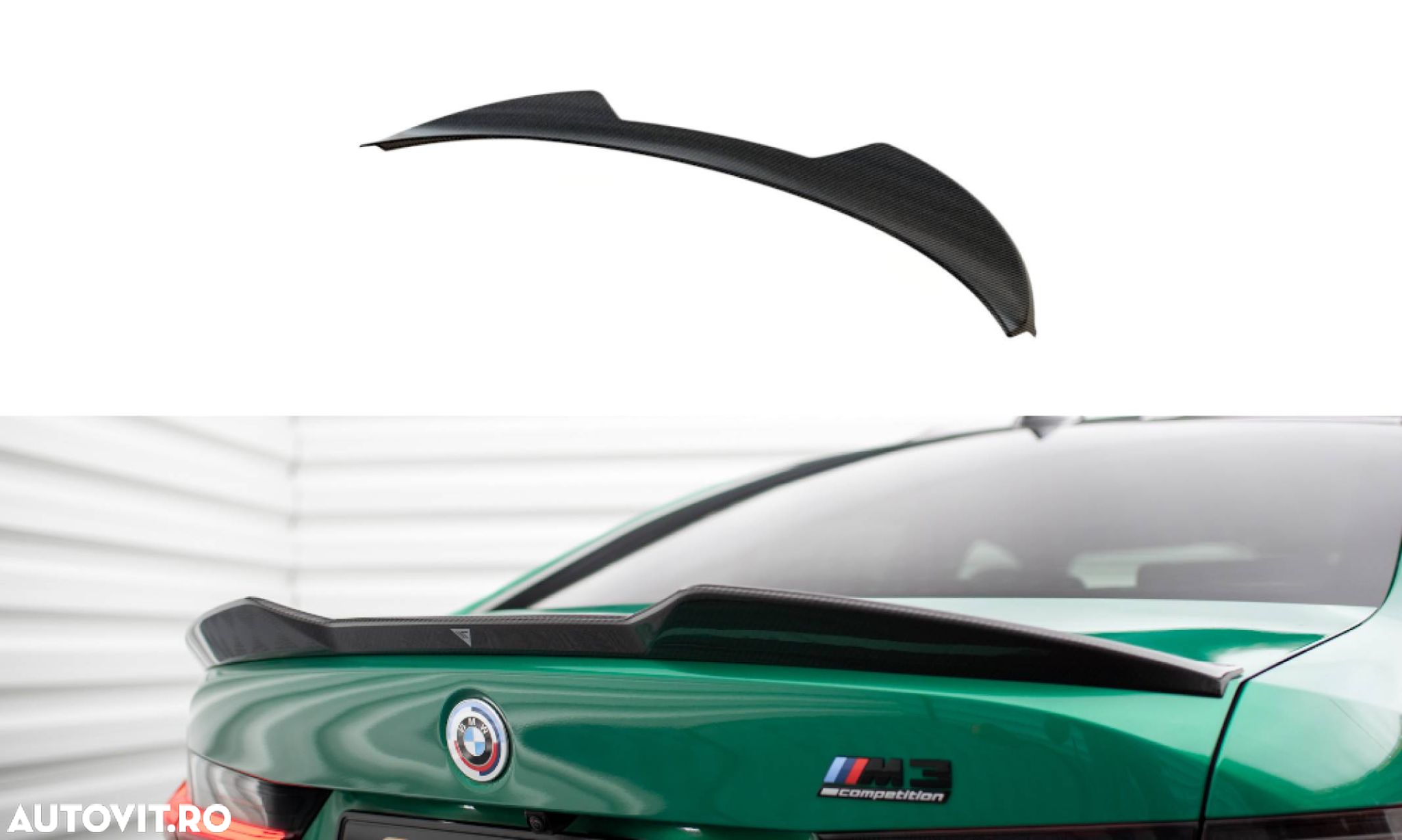 Pachet Exterior Prelungiri compatibil cu BMW M3 G80 Sedan Maxton Design Carbon - 25