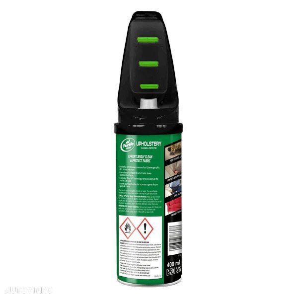 Spray curatare si intretinere tapiterie cu perie Turtle Wax Power Out Upholstery 400ml - 2