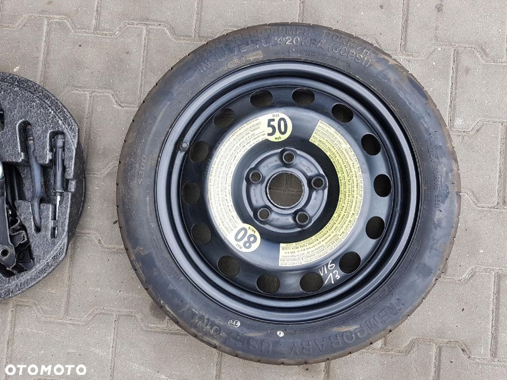 AUDI A3 8P VW GOLF V VI 5 6 KOŁO DOJAZDOWE 16 5X112 LEWAREK - 3