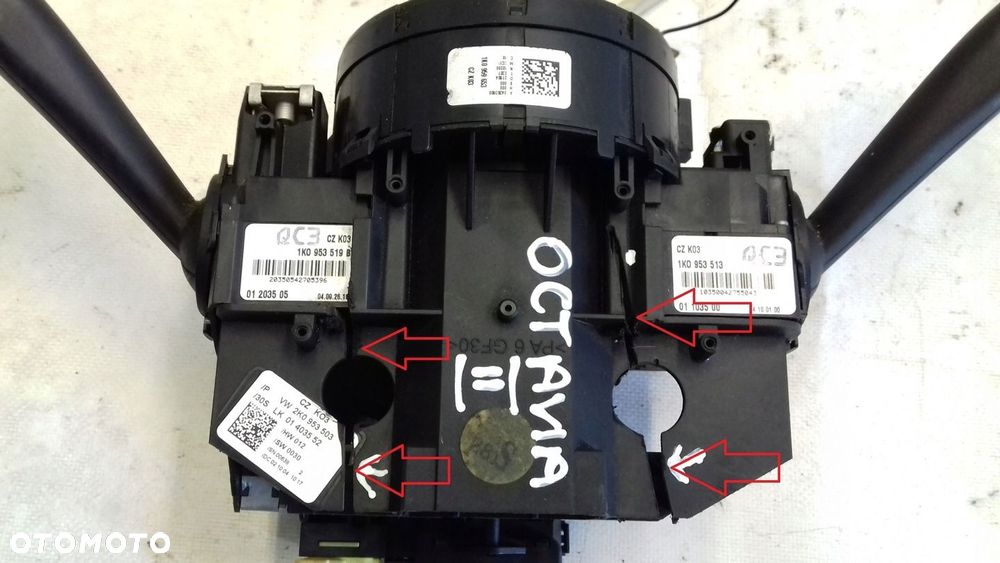 PAJĄK PRZEŁĄCZNIK ZESPOLONY CZUJNIK TAŚMA SKODA OCTAVIA II HB 04-08 - 2