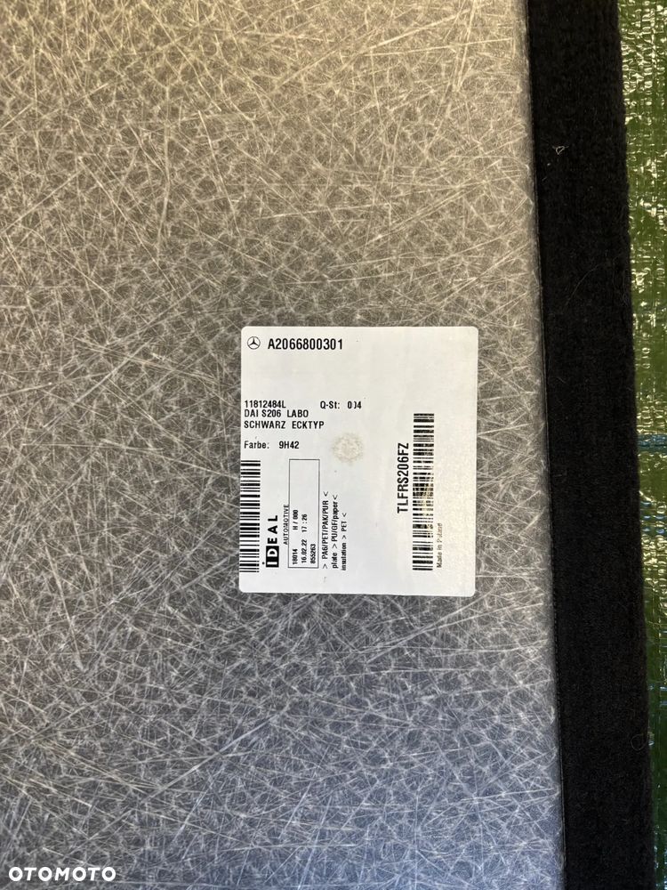 Mercedes C Klasa W206 kombi płyta wykładzina podłoga bagażnika oryginał 22r A2066800301 - 3