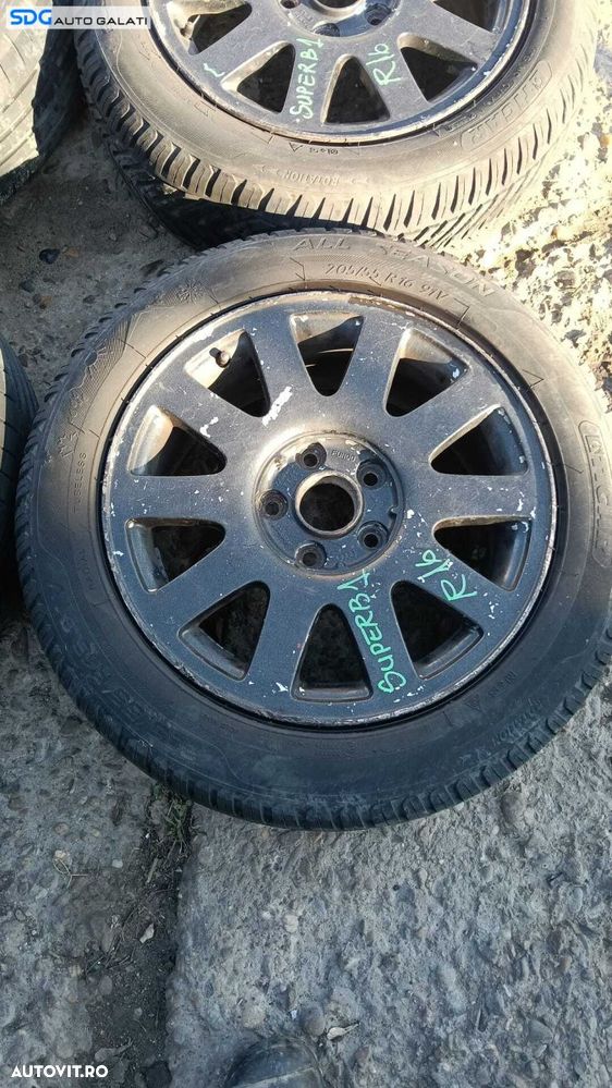 Set 4 Jante Roti Aliaj 205 55 16 R16 ET45 Volkswagen Golf 5 2004 - 2008 [M9582] - 4