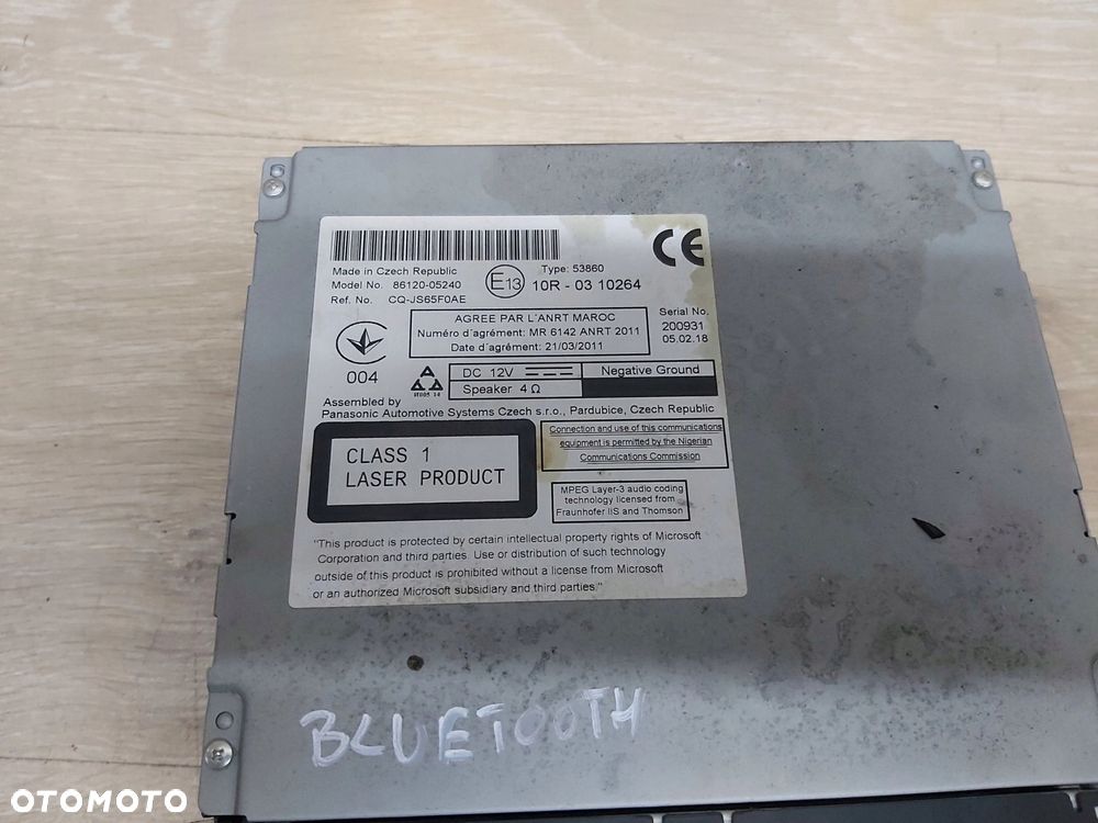 Toyota Avensis T27 LIFT T29 Radio bluetooth 86120-05240 - 4