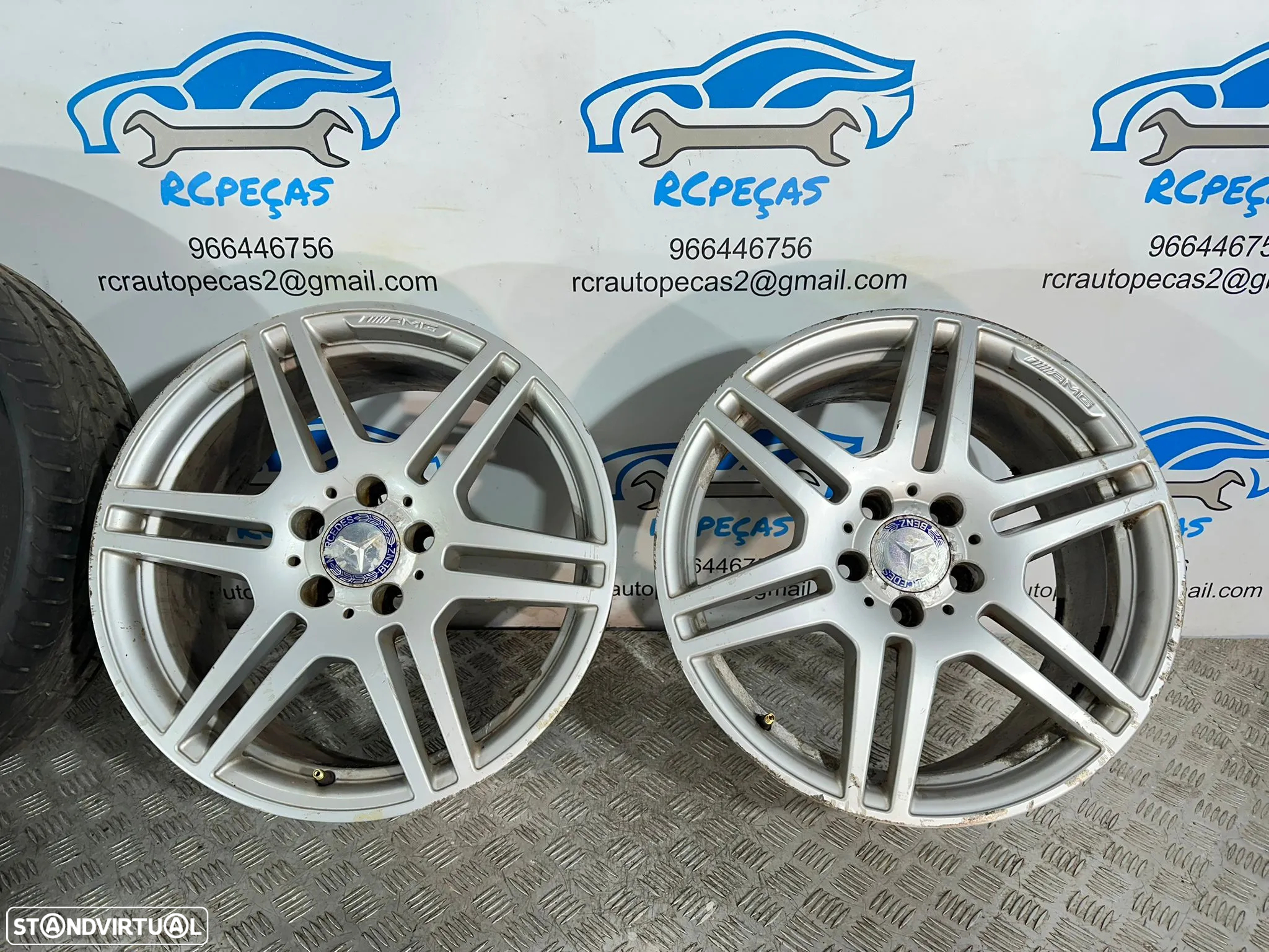 .Conjunto Jantes 18 Originais AMG Mercedes Benz 5x112 8.5J 9J ET48 ET54 - 3
