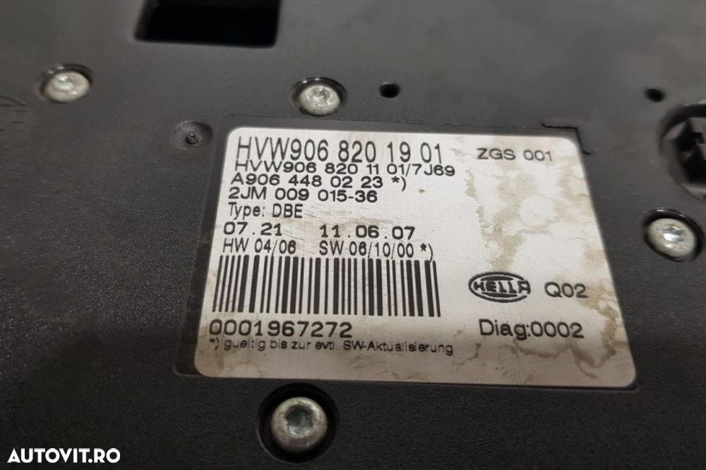 Plafoniera Volkswagen Crafter Euro 4/5 - 4