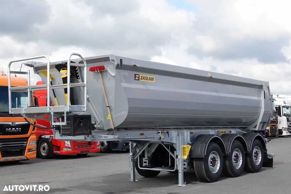 Zaslaw TIPPER 26 m3 / NOU / OȚEL / CUBA DE ȘOLARE HP / AXIE DE RIFAT / SAF / 2025 - 3