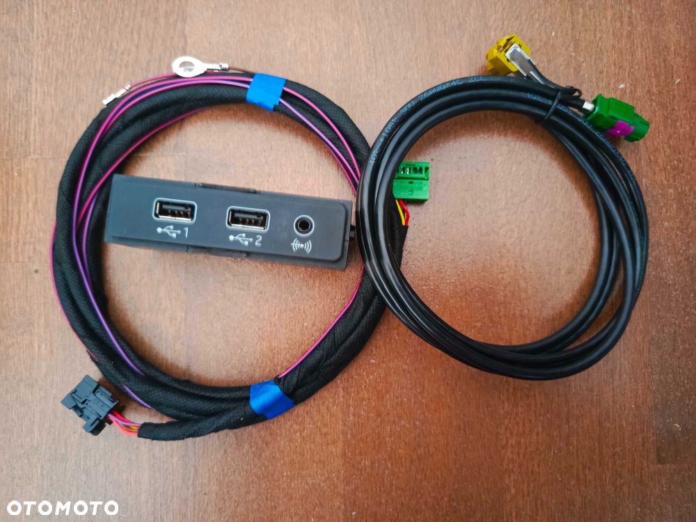Zestaw wiązka porty USB Audi A4 Q5 A5 Aktywacja montaż kodowanie Android Auto CarPlay - 1