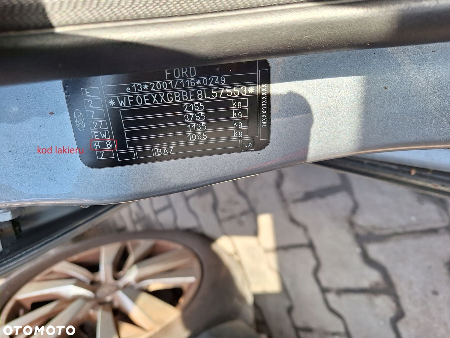 FORD MONDEO IV 4 MK4 BA7 FELGI ALUMINIOWE 17 7J ET50 5x108 7M5J-1007-BA - 15