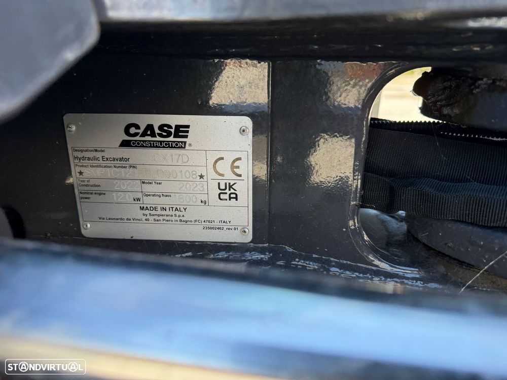 Case CX17D Cab - mini escavadora - 12