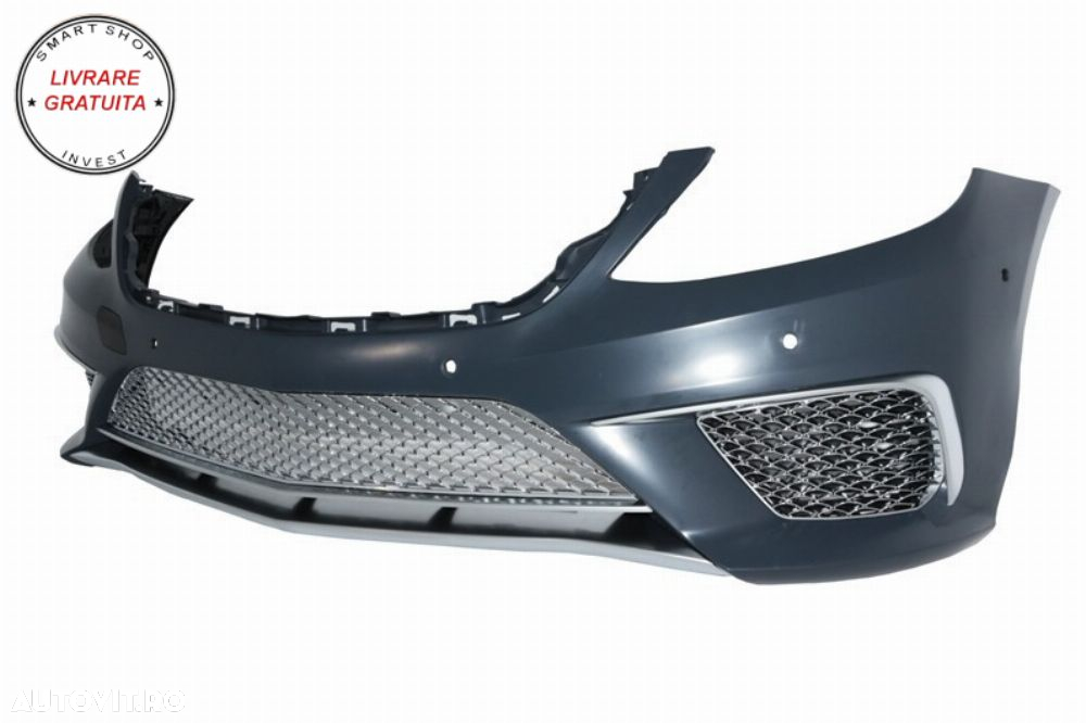 Bara Fata cu Grila Centrala Mercedes S-Class W222 (2013-06.2017) S65 Design- livrare gratuita - 3