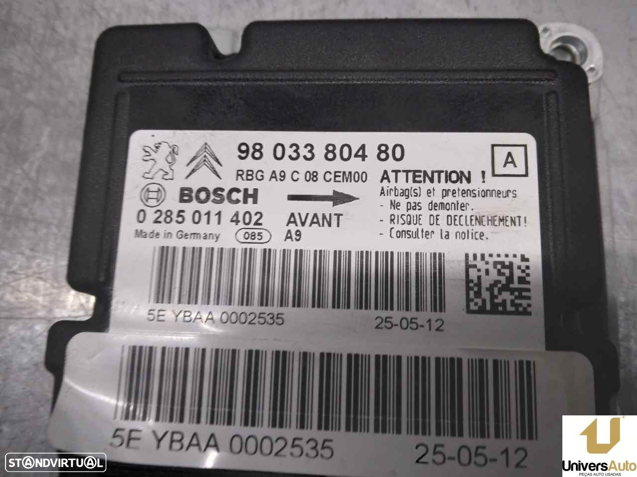 CENTRALINA AIRBAG PEUGEOT 208 2017 -9803380480 - 3