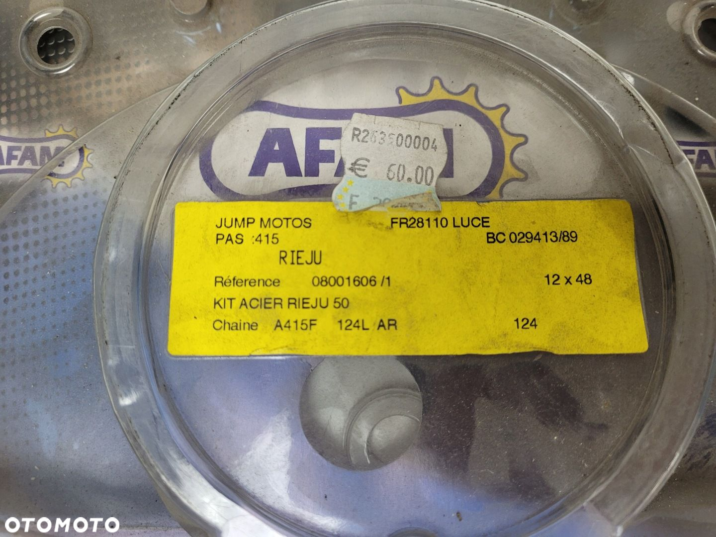 RIEJU 50 ZESTAW NAPĘDOWY AFAM A415F 124L 48Z - 5