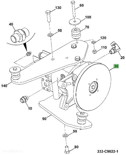 Silnik jazdy 332/F2191 HMV105-02-2712 JCB 520-40 - 13