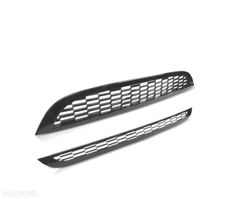GRELHA FRONTAL MINI COOPER 01-06 LOOK COOPER S PRETO BRILHANTE - 1