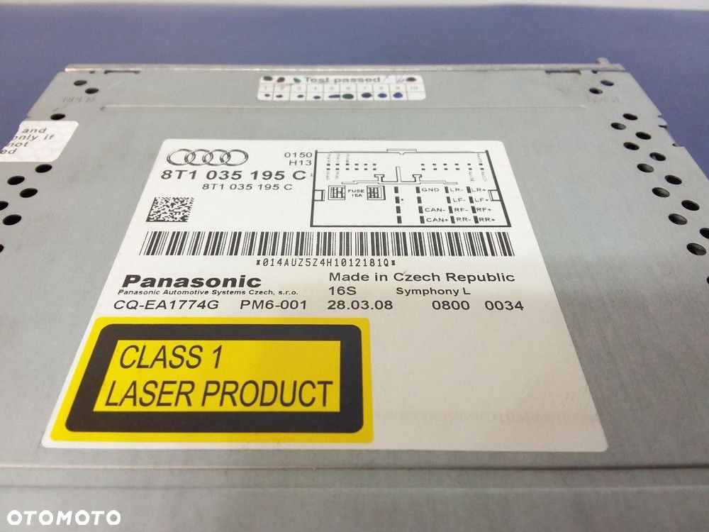 AUDI A5 8T RADIO CD SYMPHONY 8T1035195C - 5