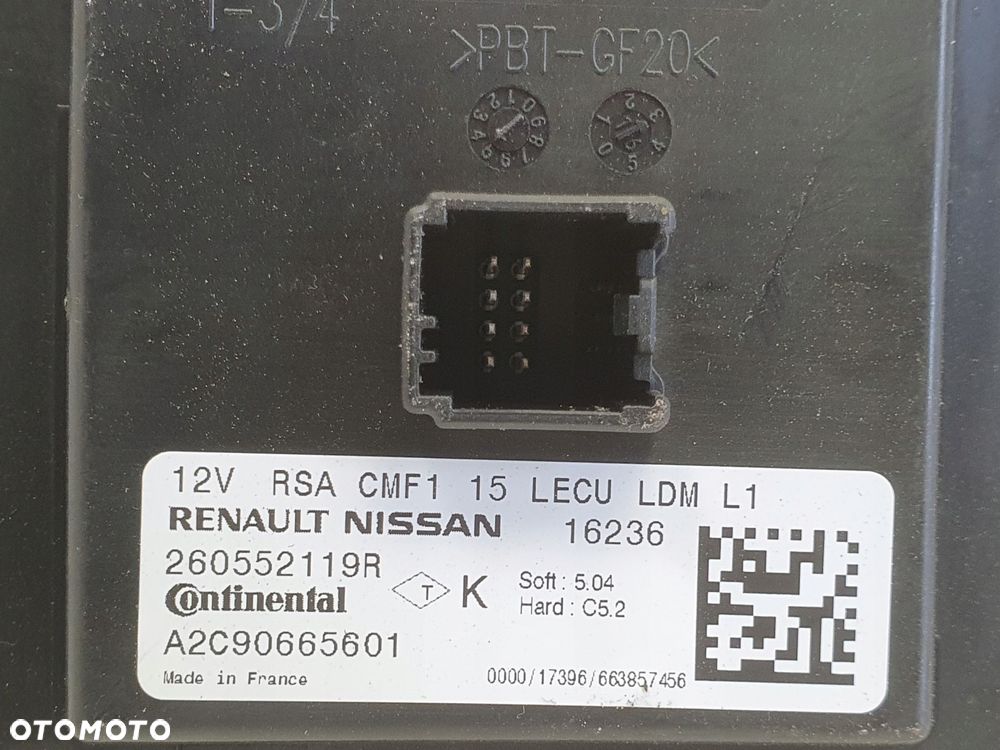 Renault Megane IV PRZETWORNICA MODUŁ LED lampy A2C90665601 260552119R - 14