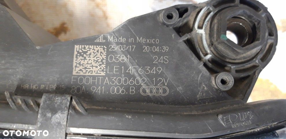 audi q5 80a 941 006b xenon led usa ameryka prawa lampa kompletna - 8