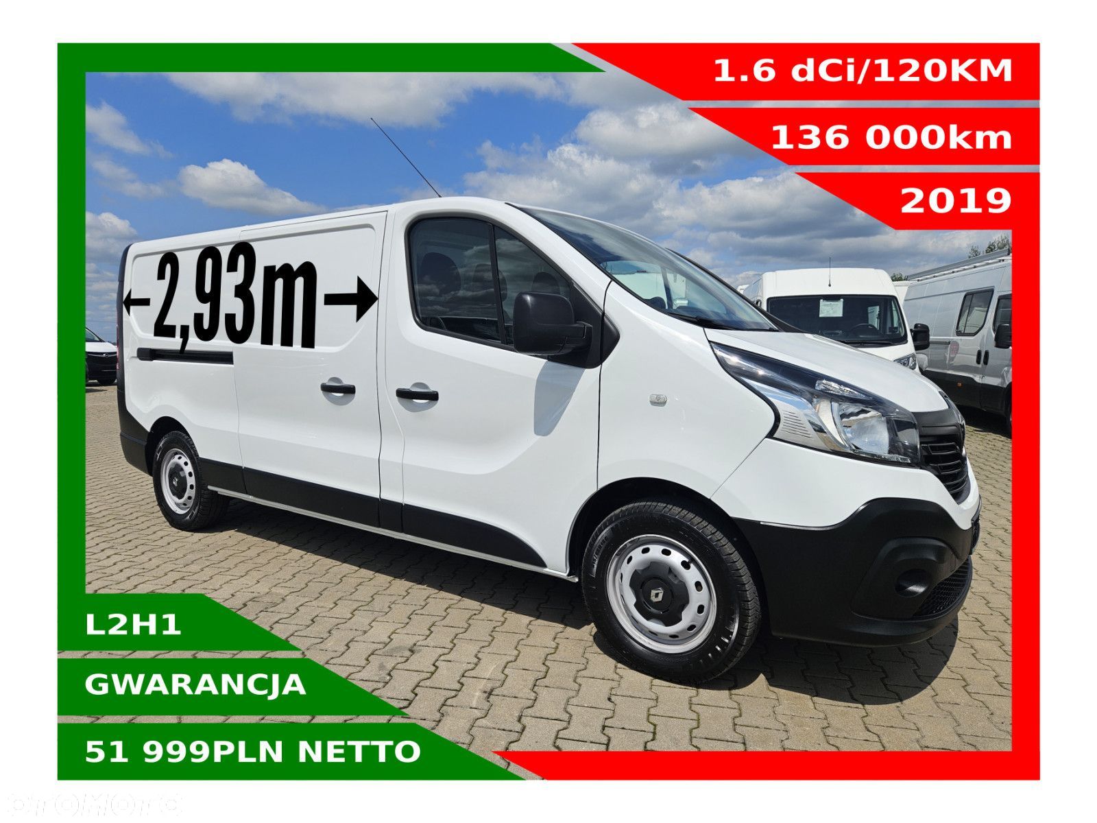 Renault Trafic L2H1 *51999zł NETTO* 1.6dCi/120KM - 1