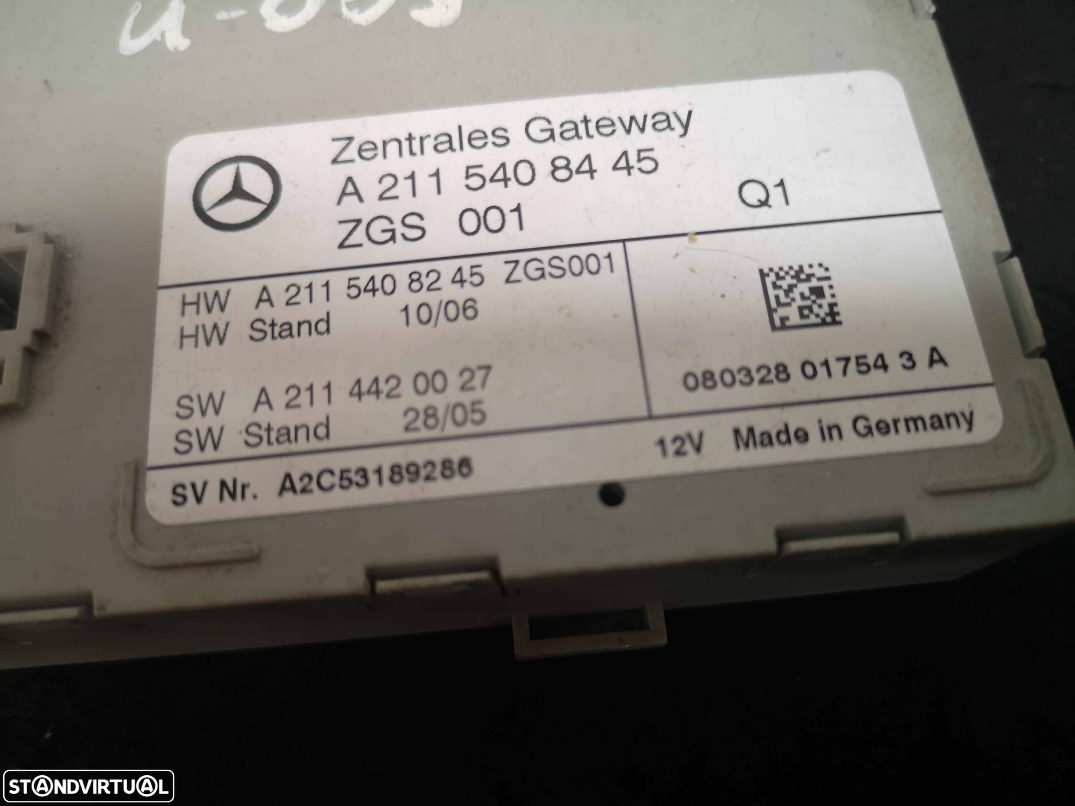 Centralina Modulo Gateway Mercedes w211 w219 class e cls 2004-2009 - 3