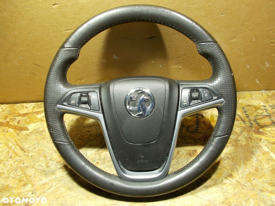 KIEROWNICA KOMPLETNA SKÓRA MULTIFUNKCJA OPEL INSIGNIA ORYGINAŁ - 1