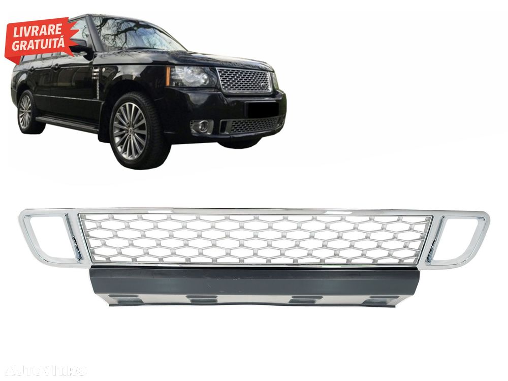 Grila Bara Fata compatibila cu Land Range Rover Vogue III L322 (2010-2012) Autobio- livrare gratuita - 6