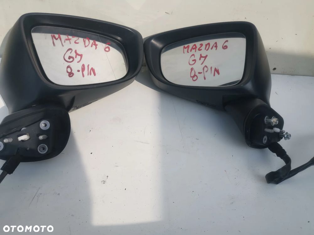 Lusterko Zewnętrzne Prawe Przednie Mazda 6 GJ GL LAKIER 42B 8-Pin UK - 5