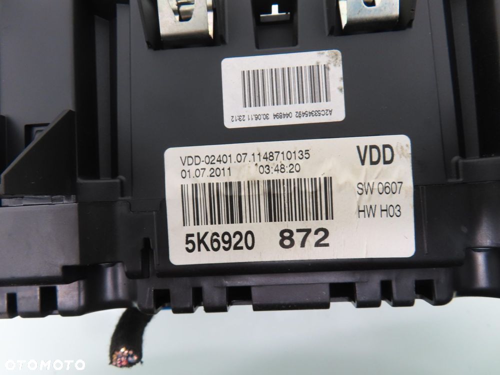 LICZNIK VW GOLF VI 2.0 GTi 5K6920872 - 2
