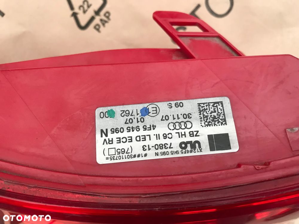 Audi A6 C6 4F 4F5 sedan lampa tył tylna lewa LED - 3