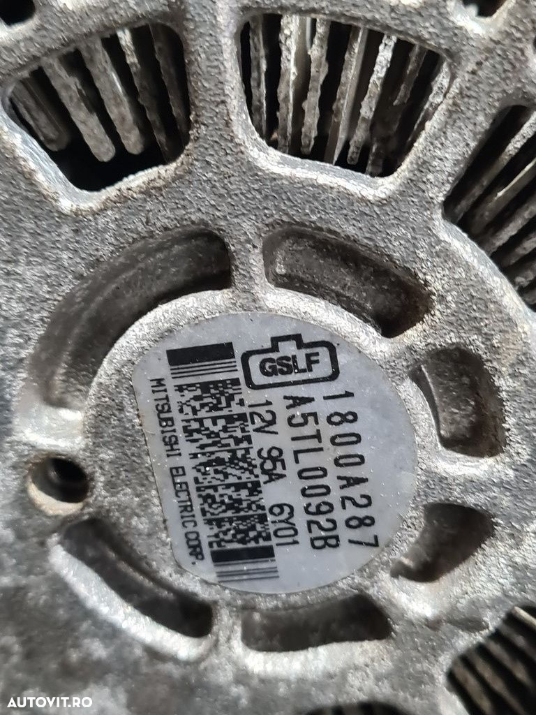 Alternator Mitsubishi ASX Facelift 2016 1.6i 2016 - 2018 117CP 1590CC 4A92 (819) Benzina ... - 4