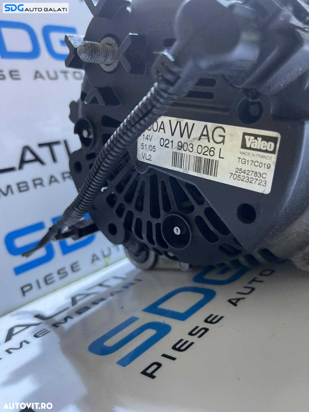 Alternator 180A VW Passat B6 1.9 TDI 2005 - 2010 Cod 021903026L [B0076] - 3