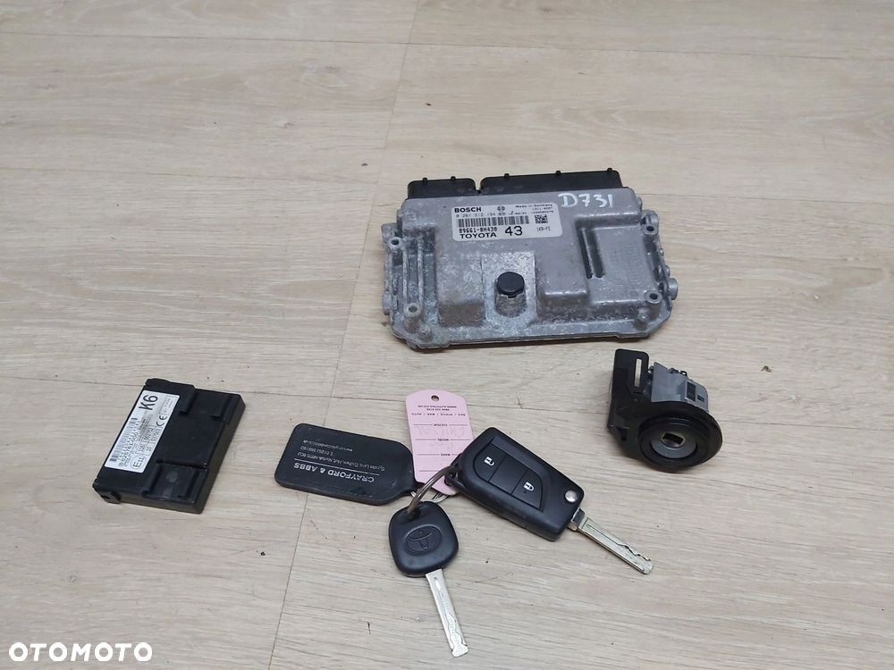 Toyota AYGO II komputer silnika 1,0 89661-0H430 kluczyk stacyjka - 1