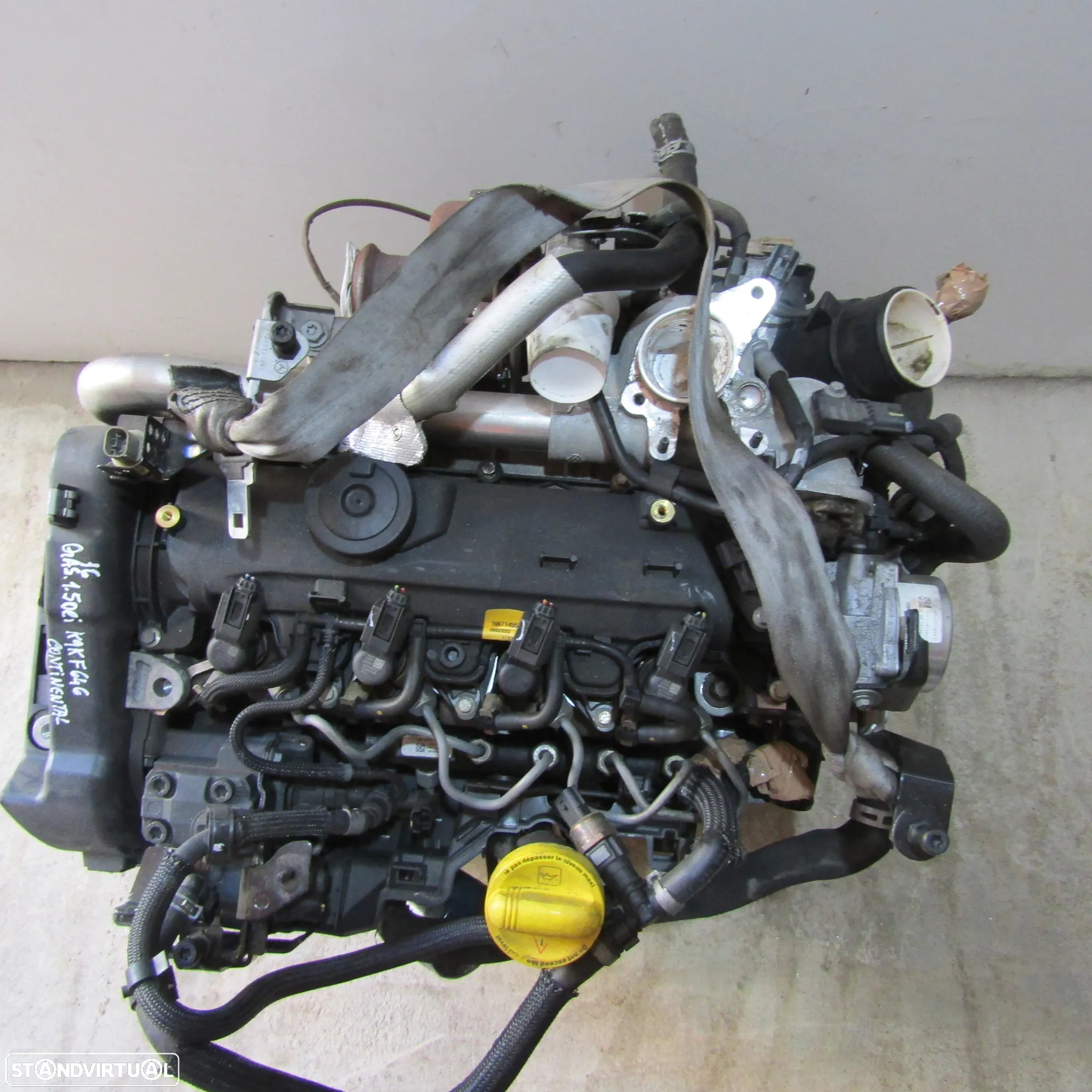 Motor Nissan/Renault 1.5dci com referencia K9K646 - 2
