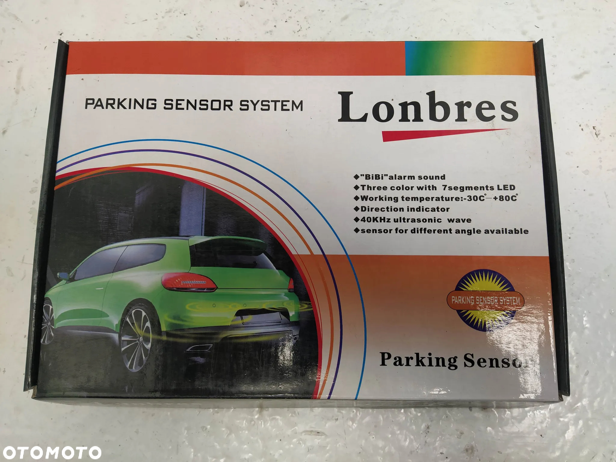 LONBRES UNIWERSALNY PARKING SENSOR SYSTEM CZUJNIKI PARKOWANIA COFANIA PDC ZESTAW NOWY - 4
