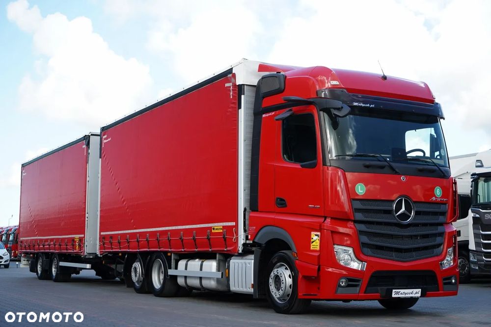 Mercedes-Benz ACTROS 2545 / ZESTAW TANDEM 120 M3 / PRZEJAZDOWY / 6x2 / OŚ PODNOSZONA / BIG SPACE / WIELTON / 2021 - 1