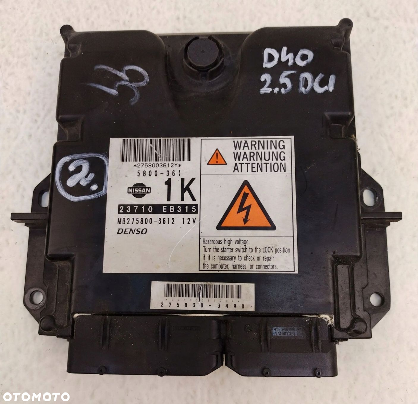 NISSAN NAVARA D40 2.5 DCI KOMPUTER STEROWNIK SILNIKA 23710-EB315 - 3